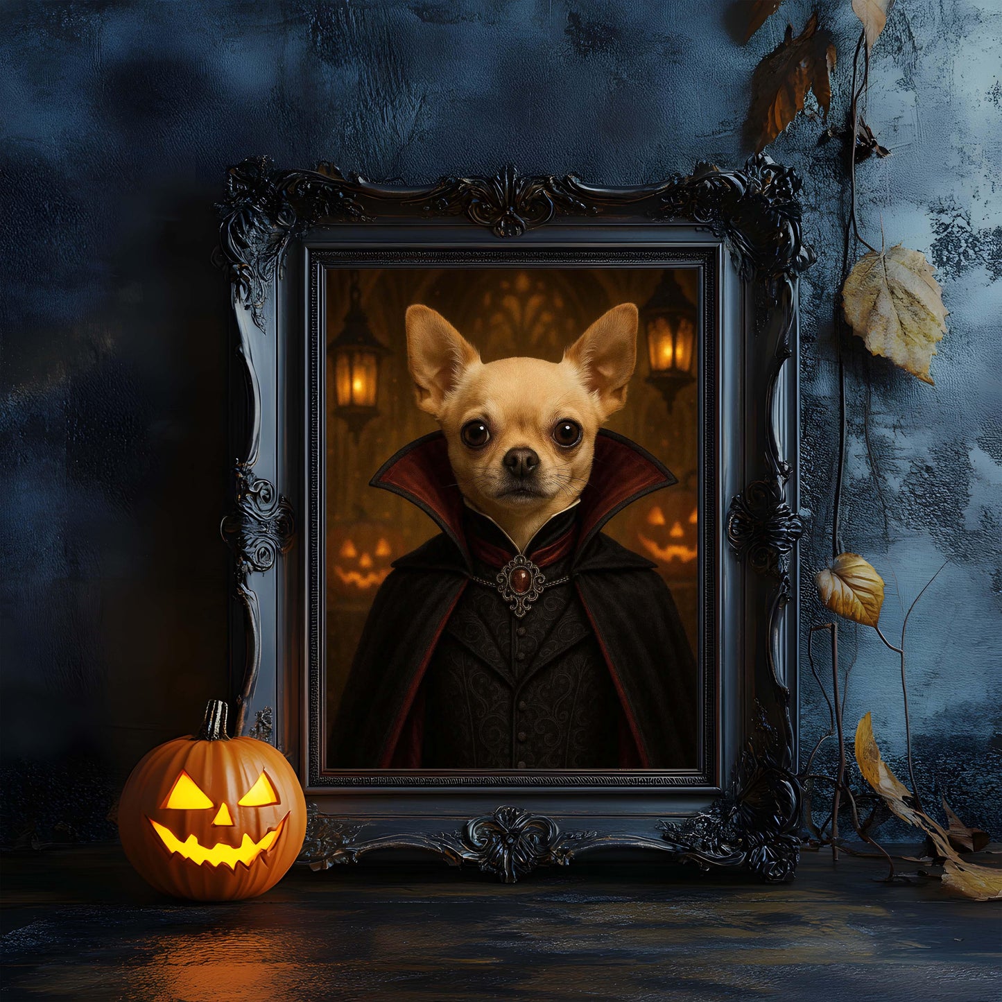 Personalized Pet Halloween Portrait - Petsonalize