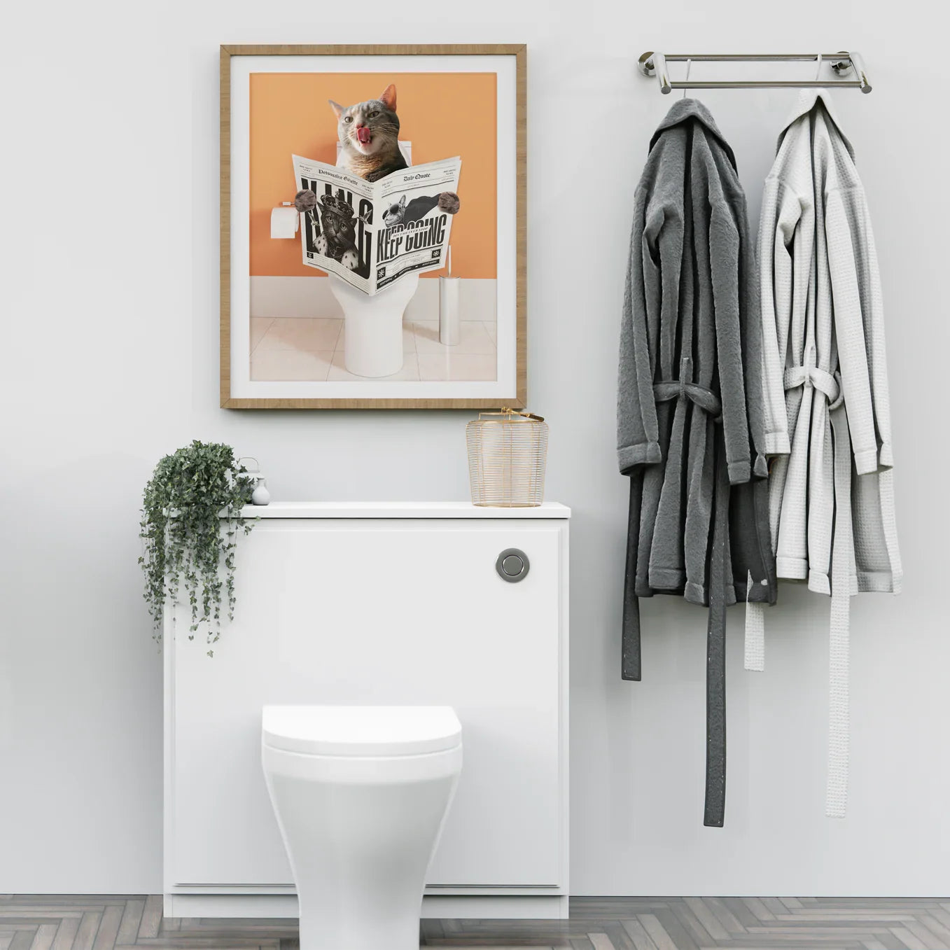 Personalized Pet Poster – Restroom Edition - Petsonalize