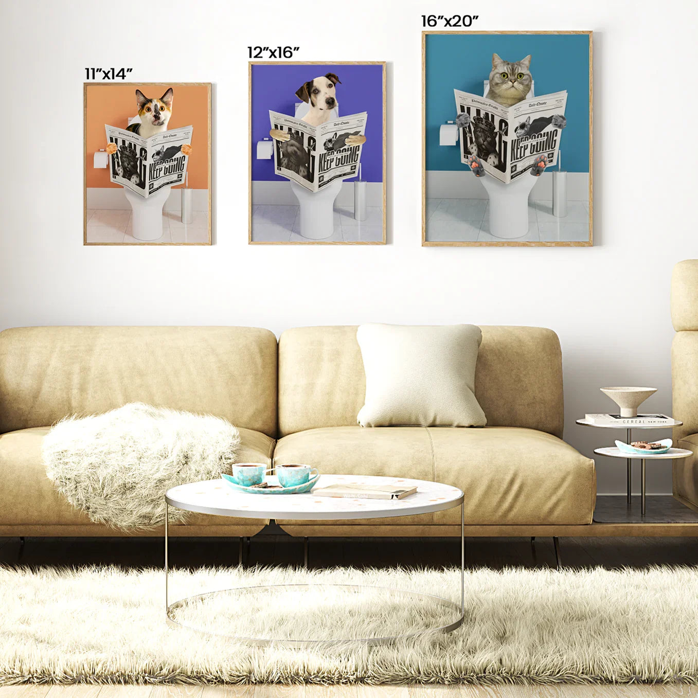 Personalized Pet Poster – Restroom Edition - Petsonalize
