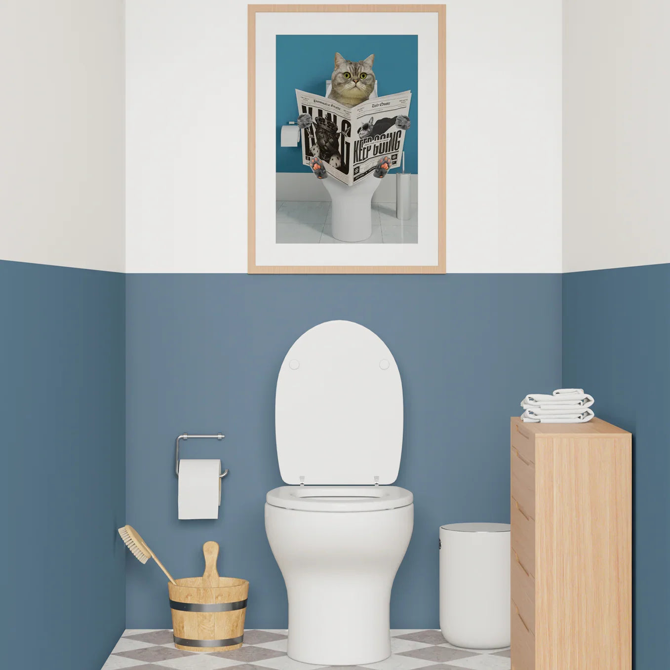 Personalized Pet Poster – Restroom Edition - Petsonalize
