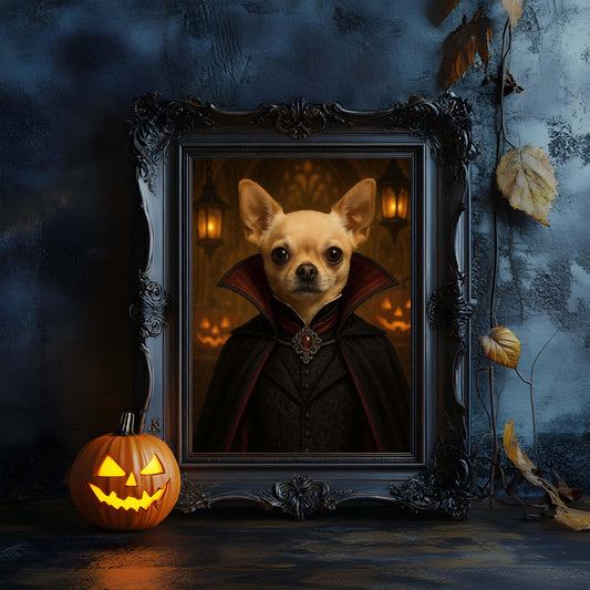 Personalized Pet Halloween Portrait - Petsonalize