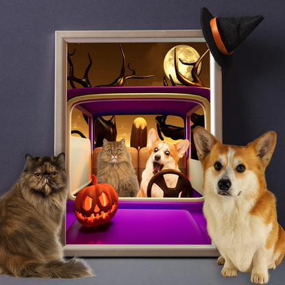 RUN!!! - Personalized Halloween Pet Poster - Petsonalize