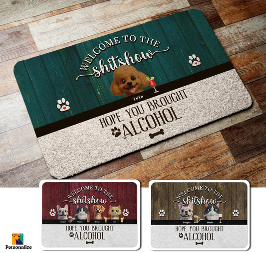 Welcome to the Shitshow – Custom Pet Doormat - Petsonalize