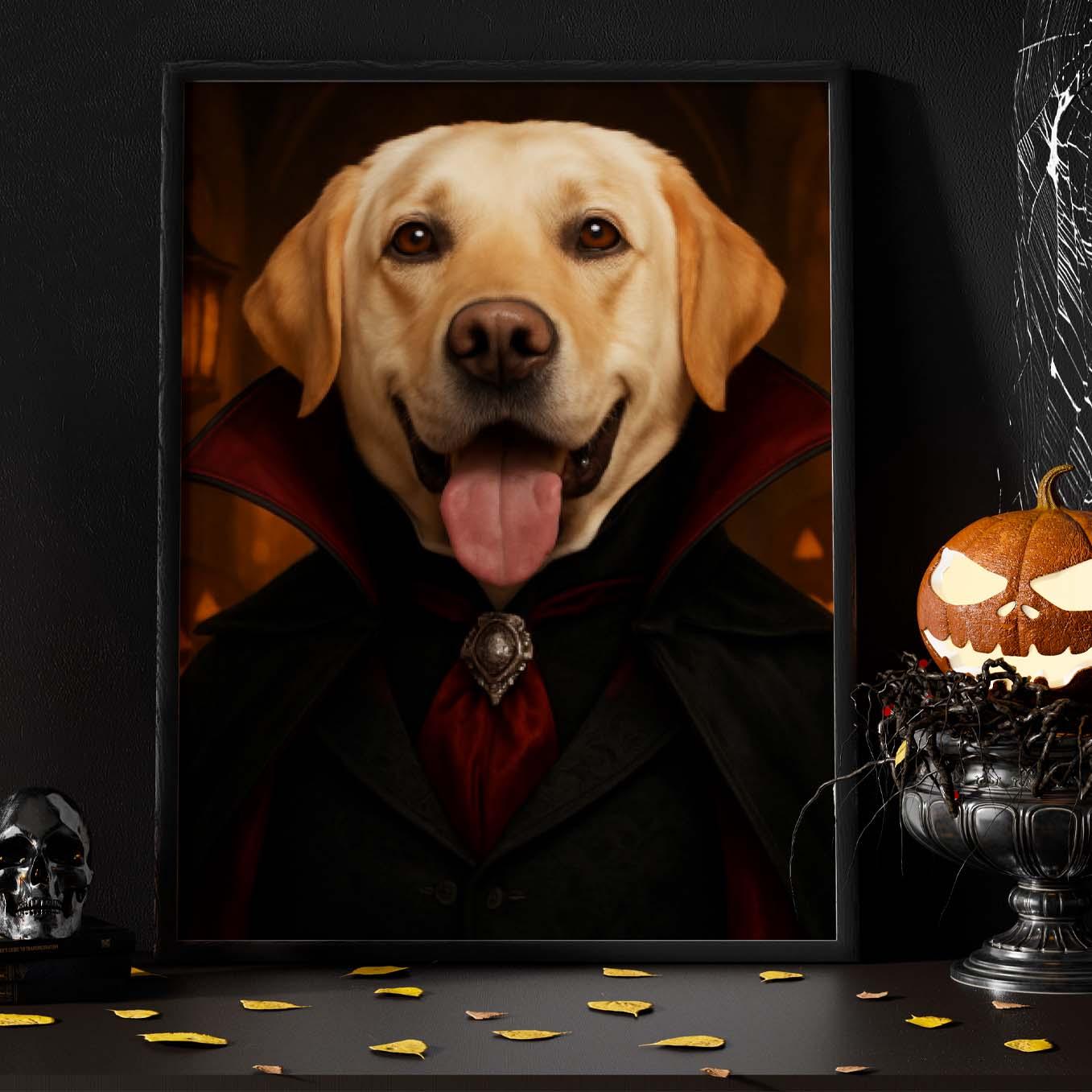 Personalized Pet Halloween Portrait - Petsonalize