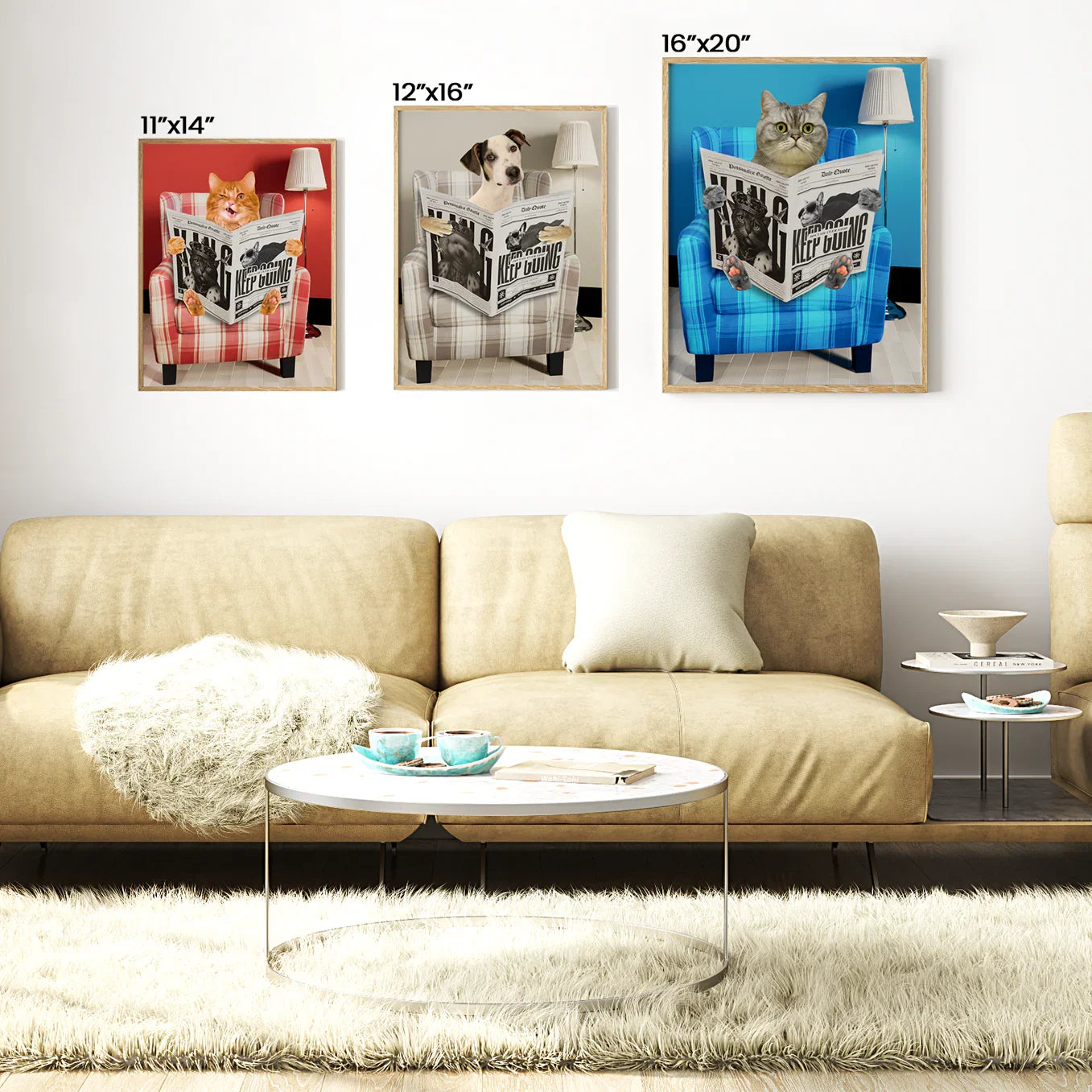 Personalized Pet Poster – Armchair Edition - Petsonalize
