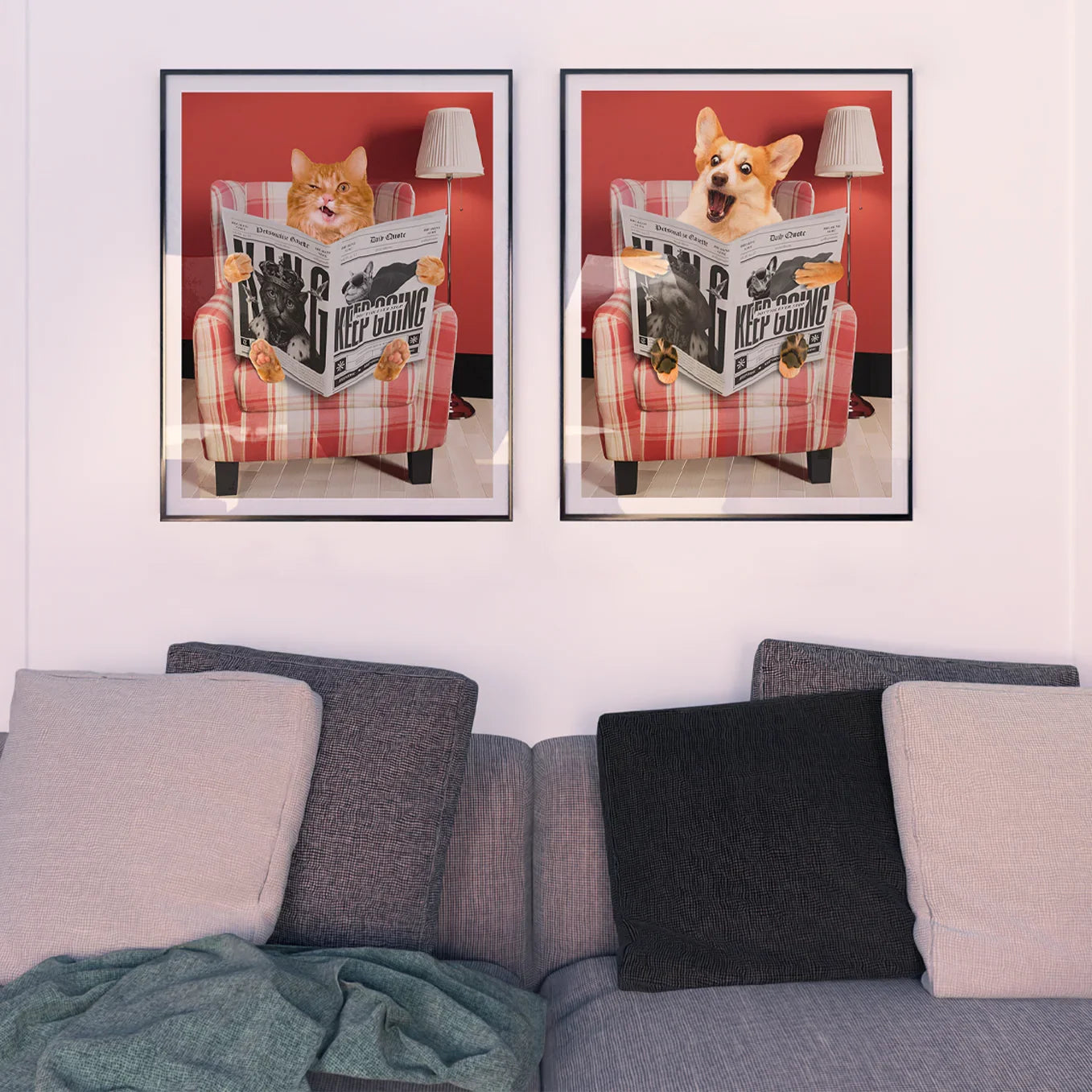 Personalized Pet Poster – Armchair Edition - Petsonalize