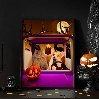 RUN!!! - Personalized Halloween Pet Poster - Petsonalize