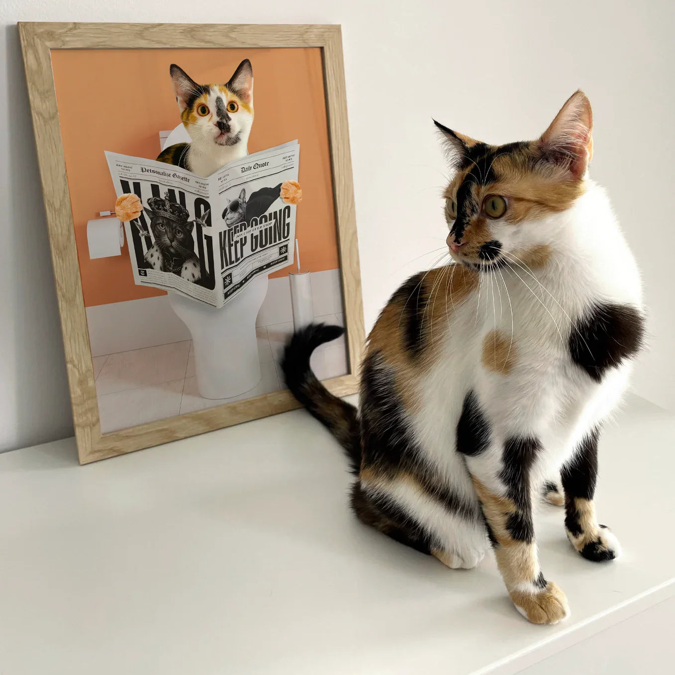 Personalized Pet Poster – Restroom Edition - Petsonalize